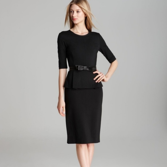 Raoul Dresses & Skirts - Raoul Solid Black Peplum Lydia Dress 8